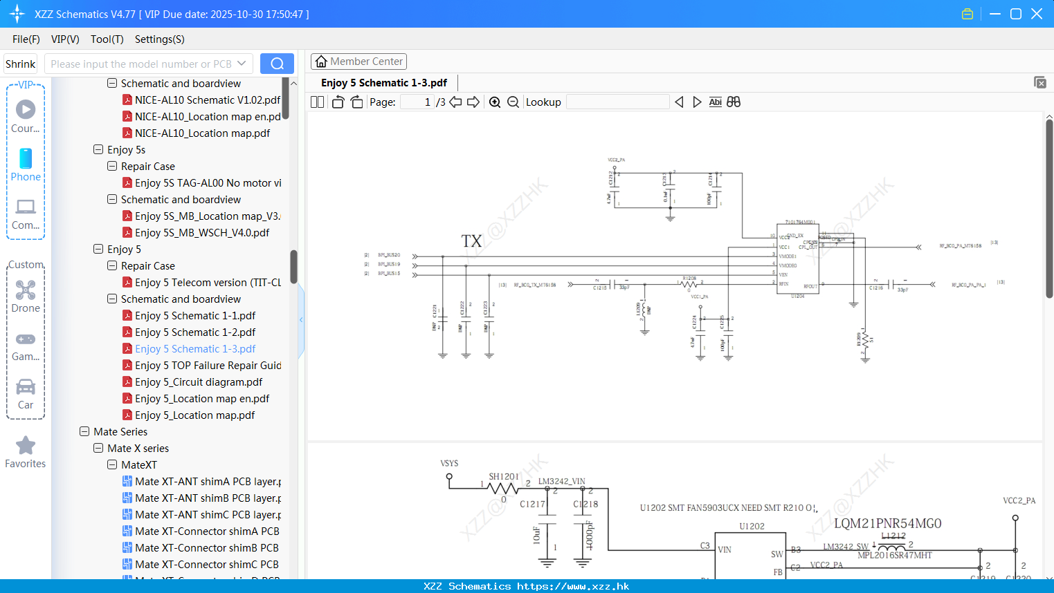 Huawei Enjoy 5 Schematic 1-3